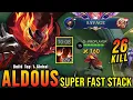 Lagu SAVAGE + 26 Kills! Offlane Monster Aldous 650 Stack in 10 Minuten - Bouw Top 1 Global Aldous ~ MLBB
