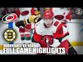 Carolina Hurricanes vs Boston Bruins Full Game Highlights ESPN NHL