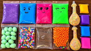 ASMR Slime Making with Bags and Clay