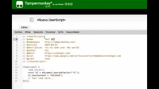 Tampermonkey 2025 Aprende a crear tu primer script en 3 min