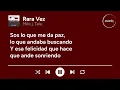 Milo j, Taiu - Rara Vez (Letra/Lyrics)