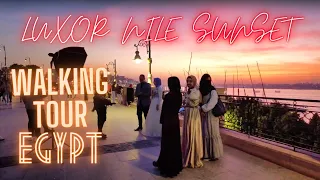 4K EGYPT Amazing Sunset Along The Nile In Luxor 