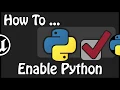 UE 4 21 - How To Enable Python Plugin