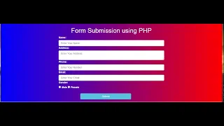 PHP - Insert Form Data Into MYSQL Database Using PHP Bootstrap Tutorial For Beginners