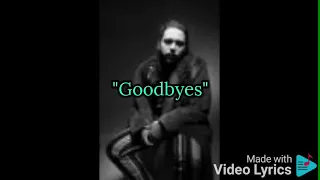 Download Post Malone- GOODBYES (official lyrics) MP3
