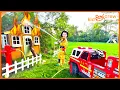 Download Lagu Firefighter rescue with kids power wheel fire truck. Educational how fire trucks work | Kid Crew