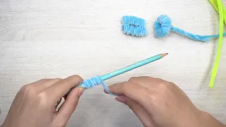 How to make a beautiful tabletop plant pot with velour wire.