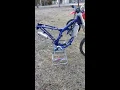 Colorrite frame paint on a Yamaha YZ125 frame