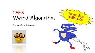 CSES Introductory Problems Weird Algorithm
