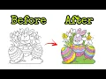 Color Easter Bunny Easter Egg Coloring Pages Satisfying s Relaxing s