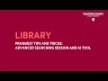 ProQuest Tips and Tricks Advanced Searching Session and AI Tool