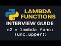 11 What is a Python Lambda Function Python Interview Questions In Hindi