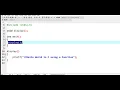 Hello World Using a Function in C