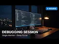 Late Night Debugging Single Monitor 3 Hours for Developers