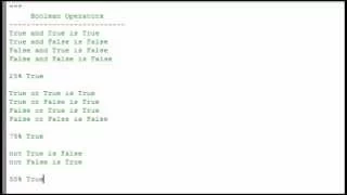 Python Programming Tutorial 9 Boolean Logic