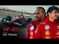 Ferrari SF-25 Makes Its Debut with Charles Leclerc Lewis Hamilton On Track