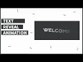JS Text Reveal Effect