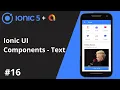 Ionic 5 Tutorial - Ionic UI Component