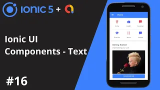 Ionic 5 Tutorial - Ionic UI Component
