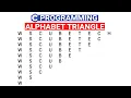 C program to Print Alphabet Triangle Pattern Alphabet Triangle Pattern in C Language C programs