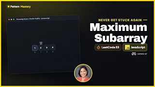 Maximum Subarray - LeetCode 53 Running Scan Prefix-Suffix JavaScript