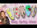 Easy Spring Nail Art Designs 2025 Flower Cateye Strawberry Easter Summer Foil 3D Nails Ideas New