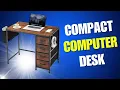 Full Unboxing Review of the Compact Computer Desk with Fabric Drawers Perfect for Small Spaces