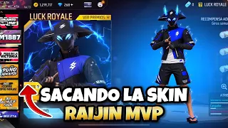 🔥SACANDO LA SKIN⚡️RAIJIN MVPEN EN LA RULETA DE TOKENS en FREE FIRE nueva actualización #freefire