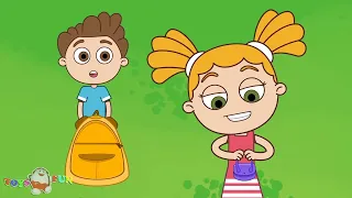 Çocuklara hızlı yavaş gibi zıtlıkları ve sağa sola bakmadan karşıya geçme öğreten eğitici şarkı