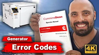 Error Codes of Diesel Generator Cummins Onan. How to Read Error Codes at 6 KWA Marin Genset  Onan
