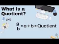Math-What is a quotient