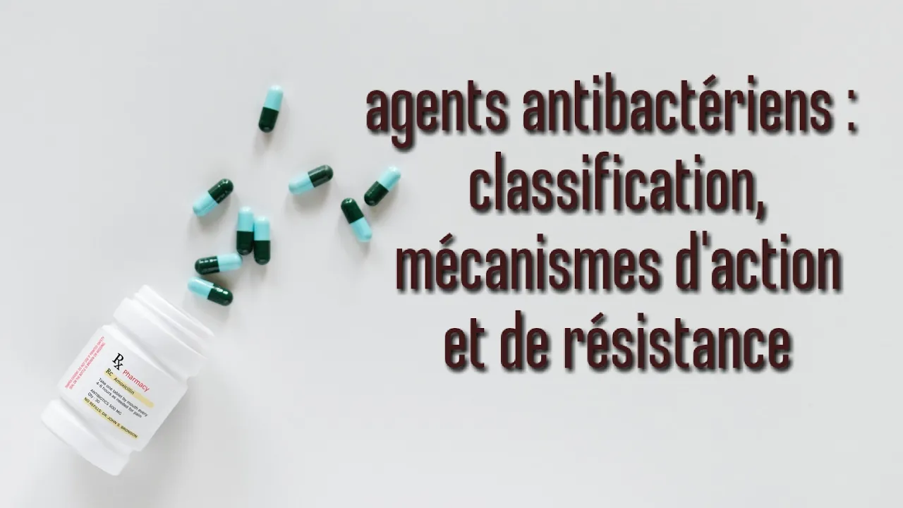 agents antibactériens : classification,mécanismes d'action