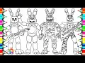 Five Nights at Freddy s New Coloring Pages Evolution Of Bonnie FNAF NCS Music