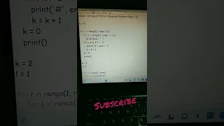 diamond pattern using python