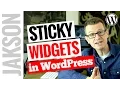 Widget Wordpress Plugin - How to Create a Sticky Floating Sidebar Widget in WordPress