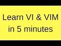 Vim Tutorial for Beginners Learn the Vim Editor in 5 minutes