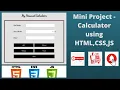 Build Simple Tiny Calculator in HTML CSS Javascript and Jquery in 2020