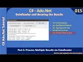 DataReader Part 5 - DataReader Multiple ResultSets Ado Net Tutorial