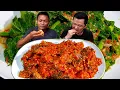 Download Lagu IKAN ASIN MERCON DENGAN RATUSAN RAWIT TERPEDAS DI DUNIA AMA DAUN PEPAYA BLONDO