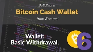 Bitcoin Cash Wallet Coding Tutorial Basic Wit rawal Part 6
