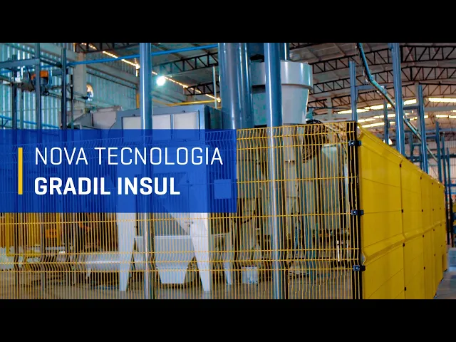Gradil Insul G4 Pintado 4,00mm - Malha 5x20cm Vídeo do produto - Gradil Insul G4 Pintado 4,00mm - Malha 5x20cm