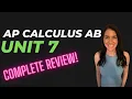 How to get a 5 on the AP Calculus AB Exam - COMPLETE Unit 7 Review Differential Equations