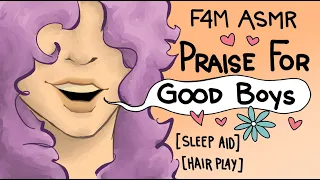 F4M ASMR - One Hour of Good Boy Praise 3 sleep aid hair brushing good boy