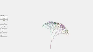 L-system fractal tree generator demo