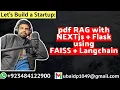 Build a pdf RAG Web App with NEXTjs FLASK using FAISS Lets Build a Startup UBprogrammer com