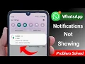 WhatsApp-meldingen verschijnen niet op het startscherm in 2024 | WhatsApp-meldingen verschijnen niet op Android