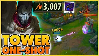 *3,007 Attack Damage* RIOT Buffed Tower Damage (1 Auto = 1 Tower) - BunnyFuFuu | League of Legends