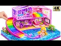 Lagu WOW! Make Rainbow Mermaid Dollhouse with Water Slide to Swimming Pool 💖 | DIY Miniature House