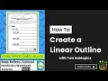 How to Create a Linear Outline with Two Subtopics