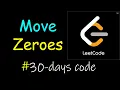 Move zeroes Leetcode